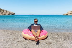 podjetnik na dopustu